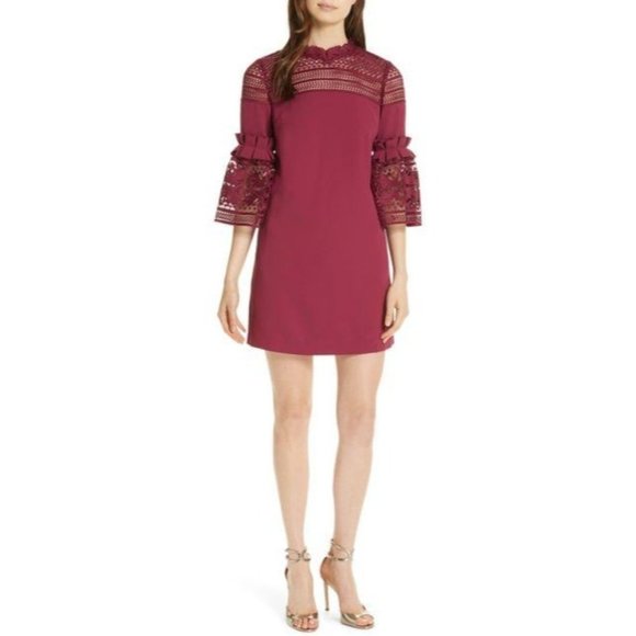Ted Baker Dresses & Skirts - NWT Ted Baker Lace Panel Bell Sleeve Dress